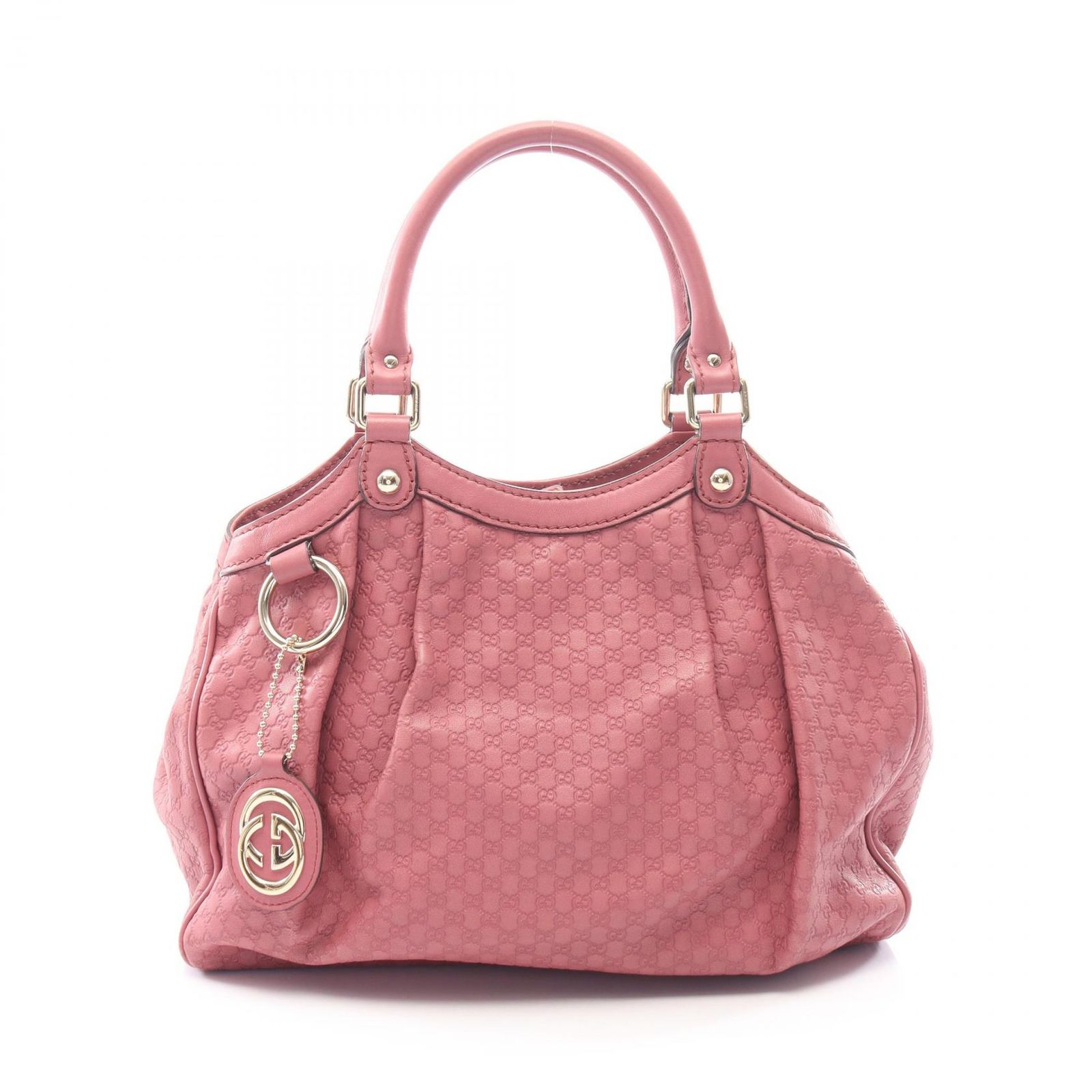 グッチ GUCCI ハンドバッグ スーキー マイクログッチシマ 211944 ローズ レザー マイクログッチシマ スーキー ハンドバッグ レディース Used B