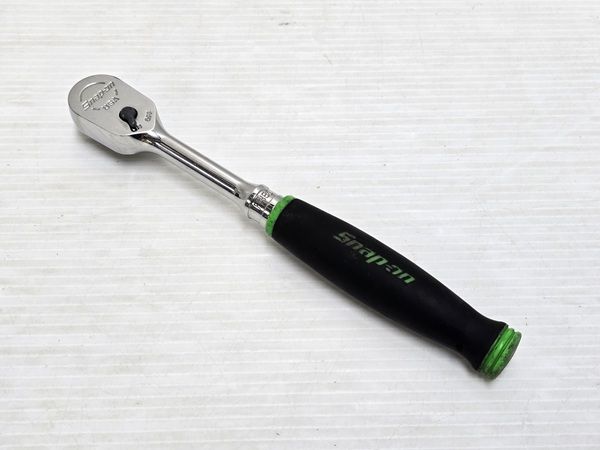 【中古品】 スナップオン Snap-on 3/8 差し込み ラチェット グリップ付き グリーン 緑 FH80 ○YR-20124○