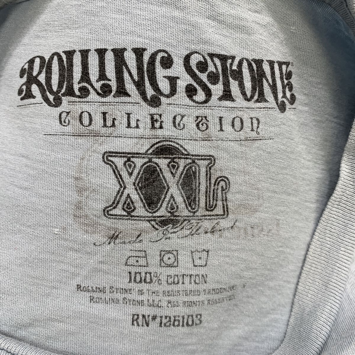 ROLLING STONE 半袖 バンドTシャツ XXL ライトブルー ローリング
