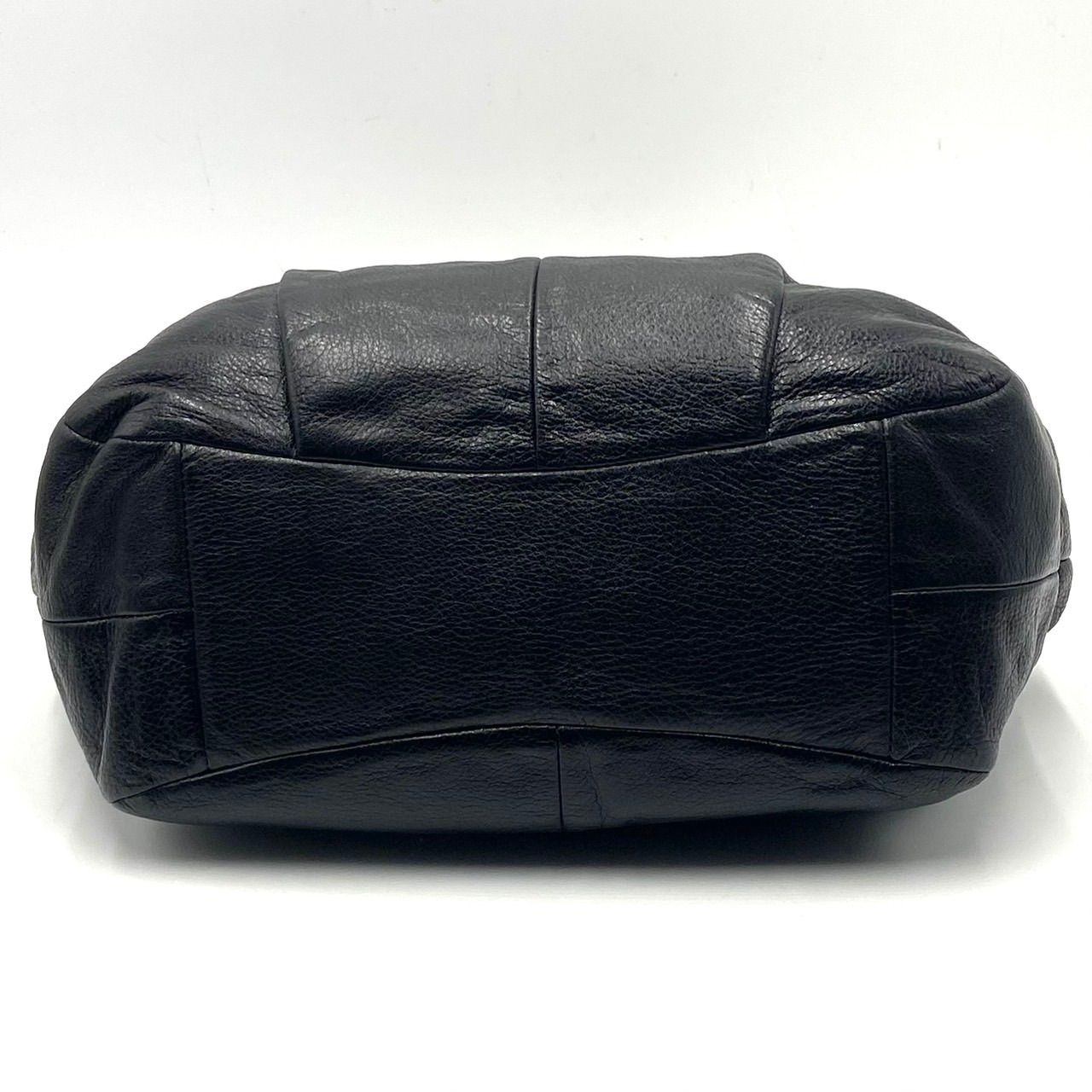 極美品● COACH コーチ マディソン ハンドバッグ　トートバッグ ロゴ 金具 ゴールド金具 ブラック レザー 18612