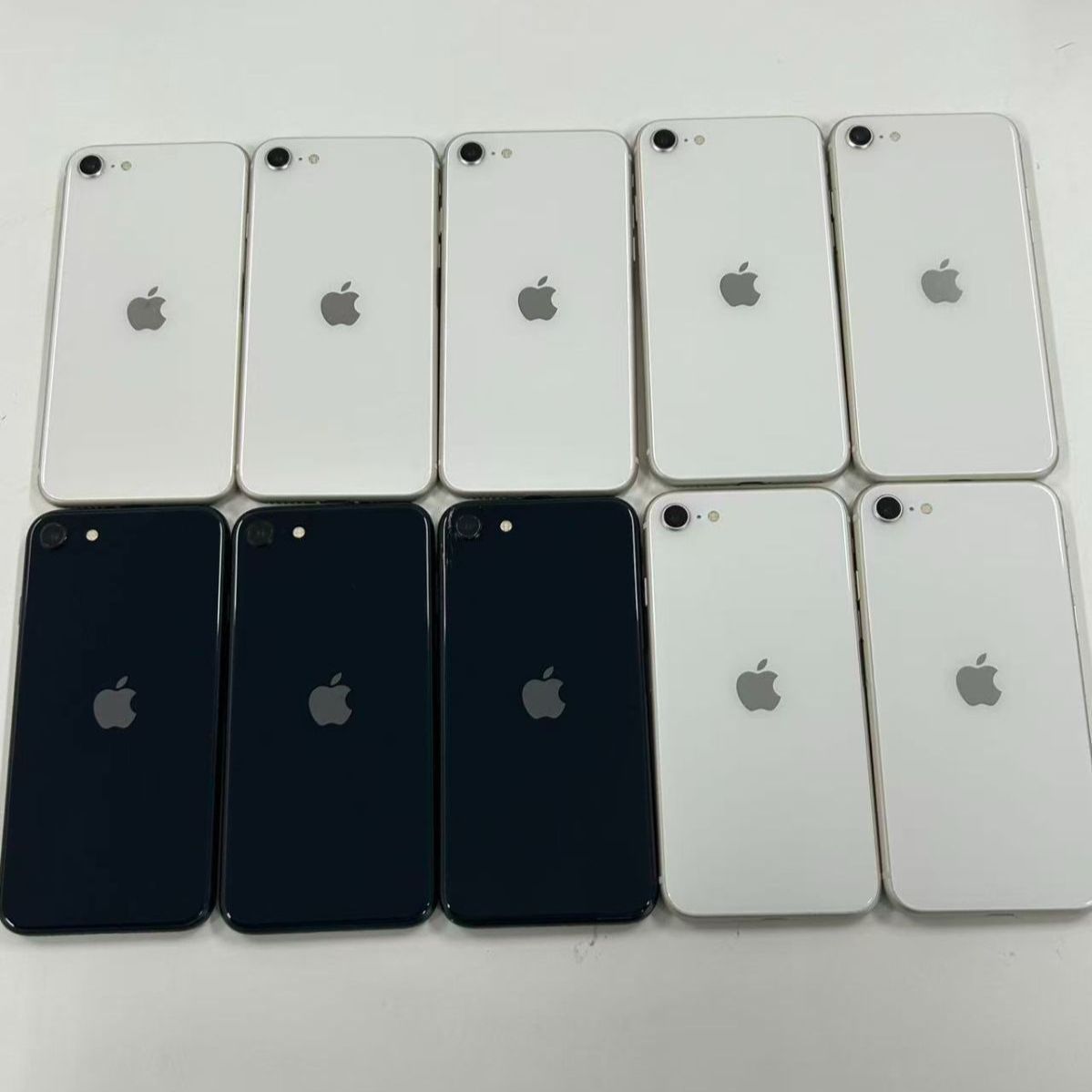 iPhone SE3 部品取り用 『液晶ディスプレイ/LC』×『バックパネル』10セット simトレイなし ②