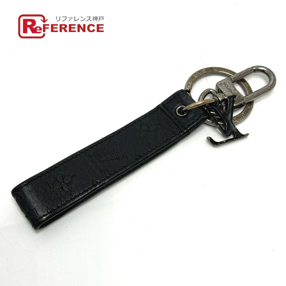 LOUIS VUITTON ルイヴィトン バッグチャーム ポルトクレ・ドラゴンヌ ルイ・ヴィトン M68675 レザー ブラック