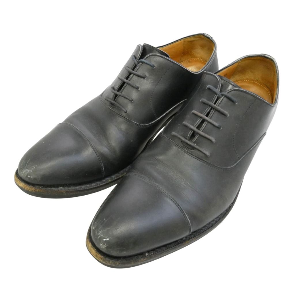 JALAN SRIWIJAYA ジャランスリウァヤ 98321 Bandung CALF BLACK DAINITE 内羽根 ストレートチップ レザーシューズ ブラック系 28cm【中古】