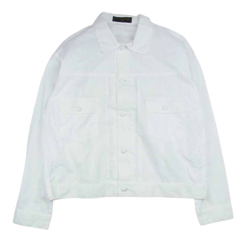 ビーエーエー BAA COSTUME MFG. BOW & ARROW SUPERIOR FRONT PLEATS SHIRT シャツ ジャケット ホワイト系 regular【美品】【中古】