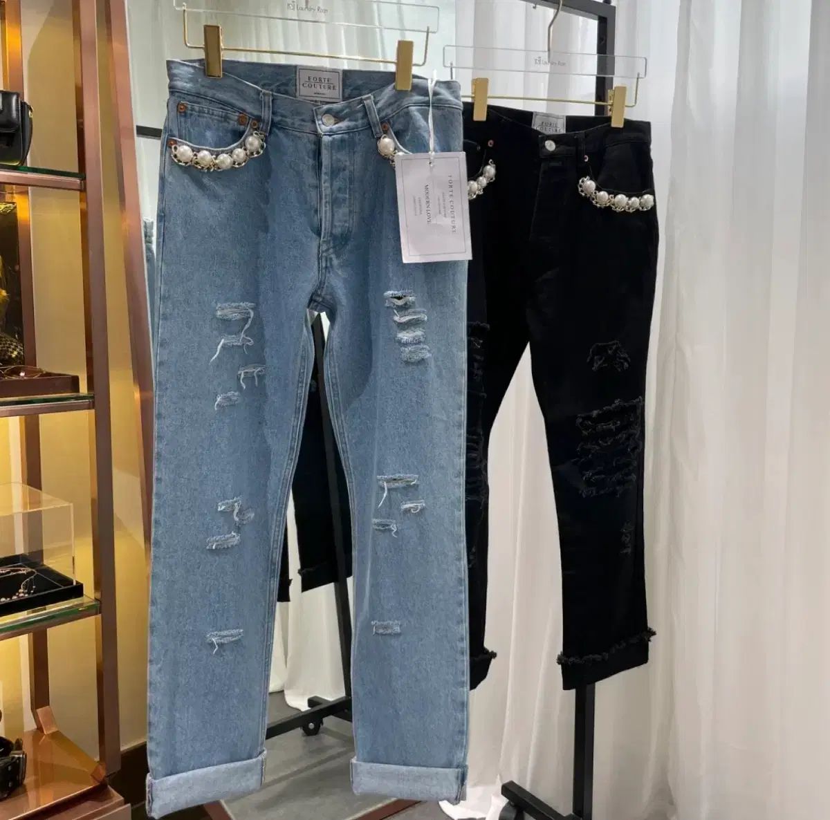Forte Couture ポルテ クチュール パール デニム パンツ