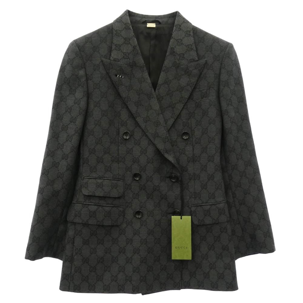 GUCCI グッチ 715184 ZAKF8 GG Double-breasted wool jacquard jacket