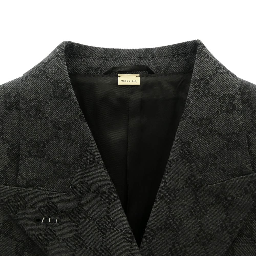GUCCI グッチ 715184 ZAKF8 GG Double-breasted wool jacquard jacket