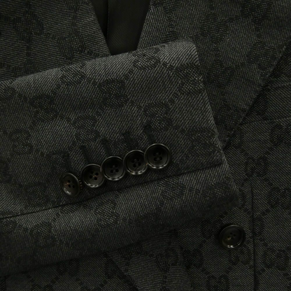 GUCCI グッチ 715184 ZAKF8 GG Double-breasted wool jacquard jacket