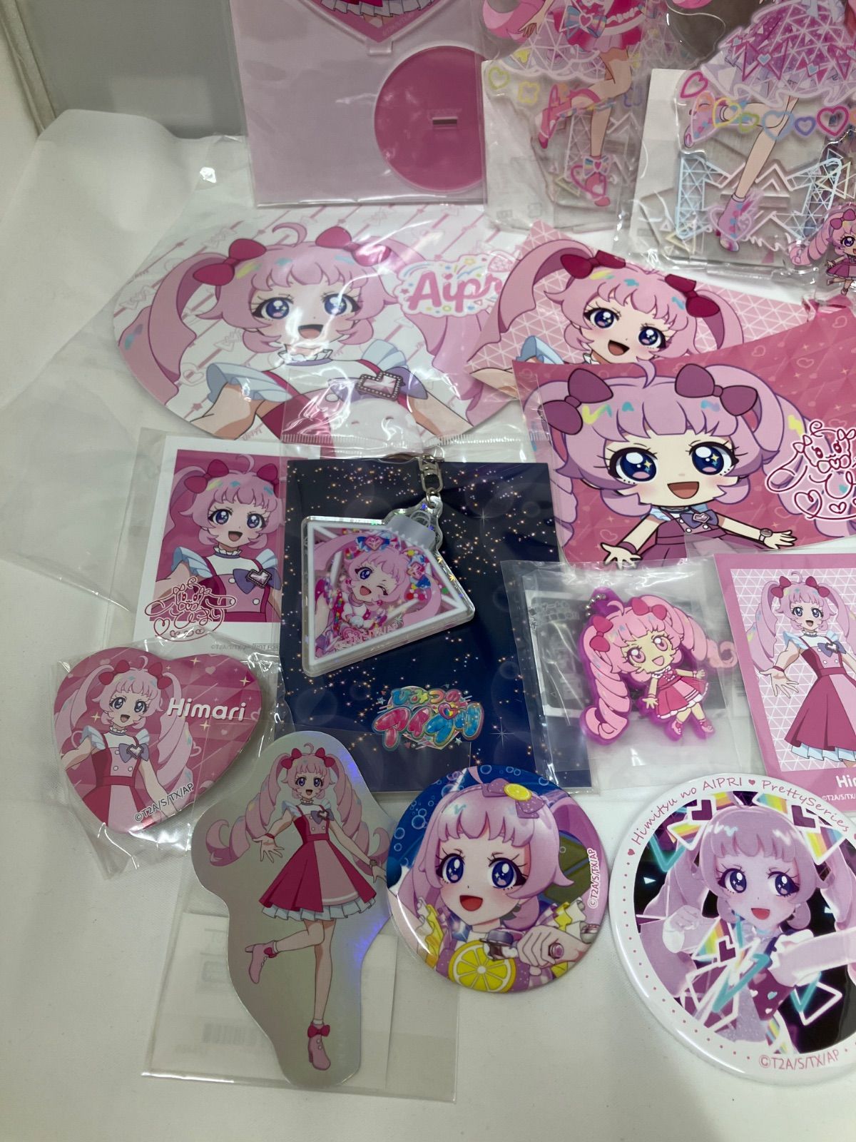 アイプリ 青空ひまり グッズ 23点 アクリルスタンド、アクリルキーホルダー、缶バッジ、チャーム類他 未使用品 アイプリ 青空ひまり グッズ 23点 アクリルスタンド、アクリルキーホルダー、缶バッジ、チャーム類他 未使用品