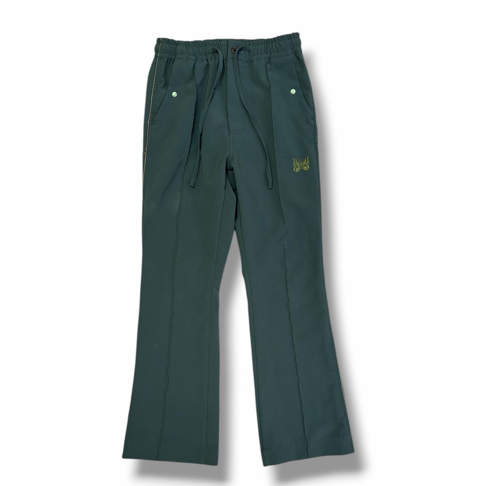 参考上代30800円 Needles 25SS Piping Cowboy Pant - Poly Double Cloth パイピングカウボーイパンツ トラックパンツ ニードルス QV218 グリーン XS （18557M） 参考上代30800円 Needles 25SS Piping Cowboy Pant - Poly Double