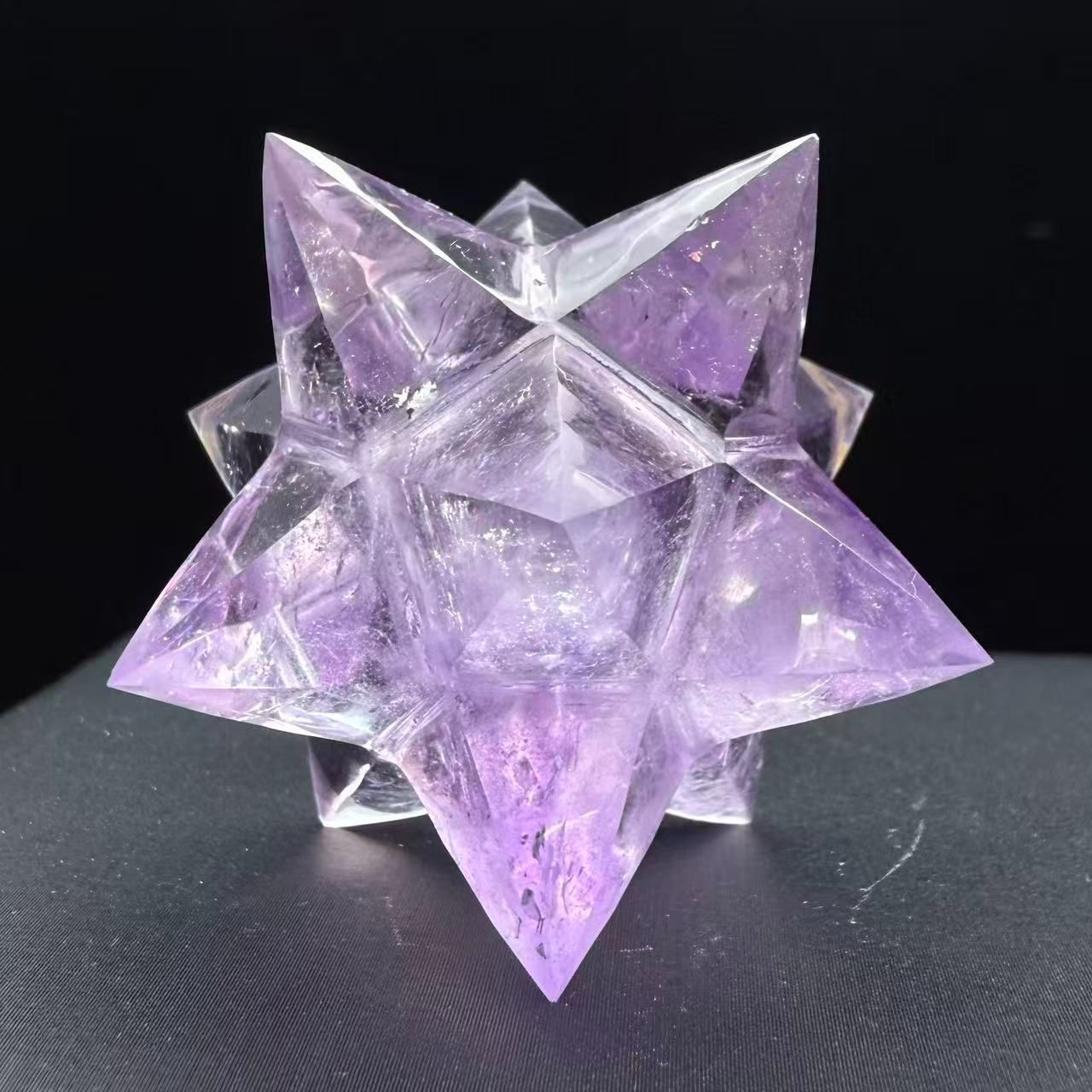 AAAAAAA級家庭円満天然アメジストマカバB0617/YS/2176/200C Crystal com: Merkaba 新 AAAAAAA級家庭円満☆天然アメジスト原石B0616⁄YS⁄