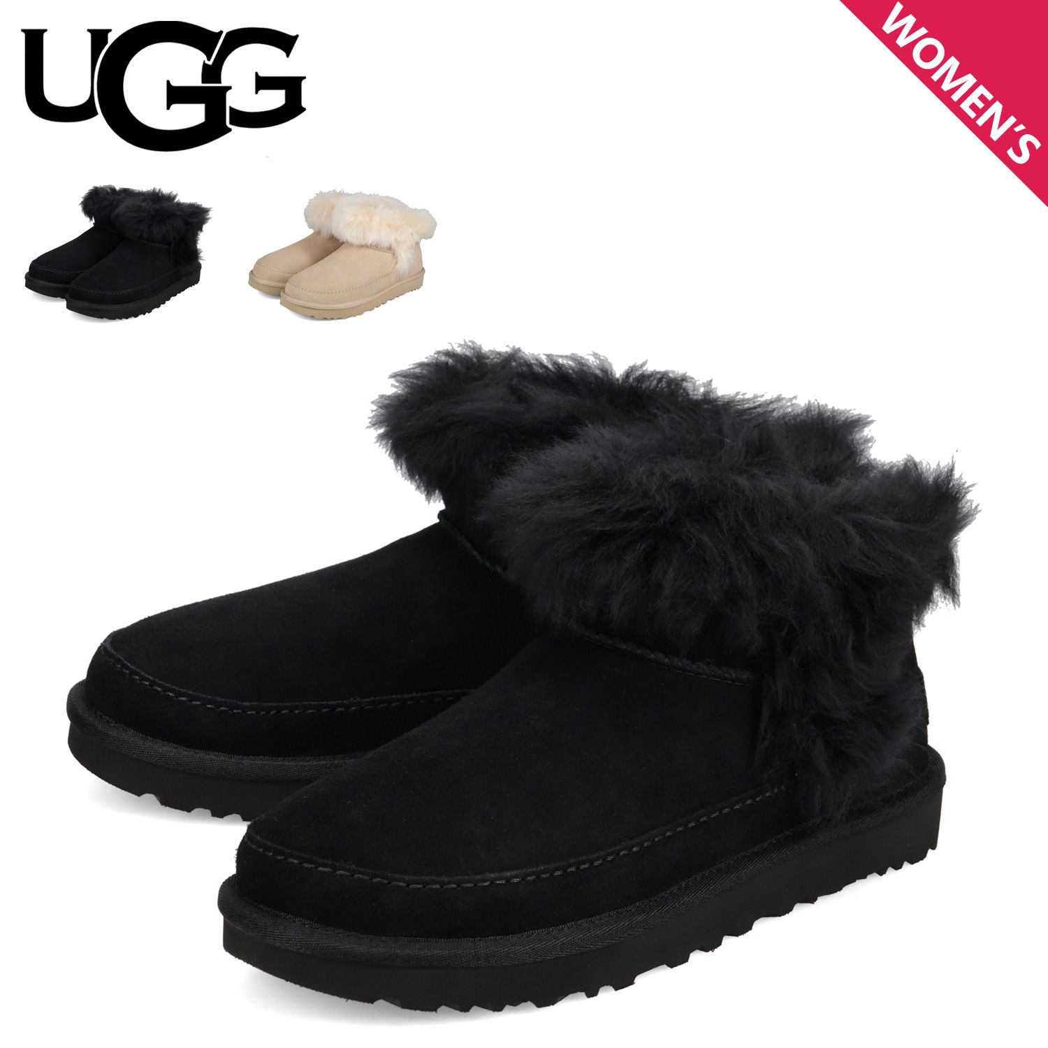 UGG アグ ブーツ ムートンブーツ レディース ショート シープスキン W CLASSIC ULTRA MINI CHALET 1173832