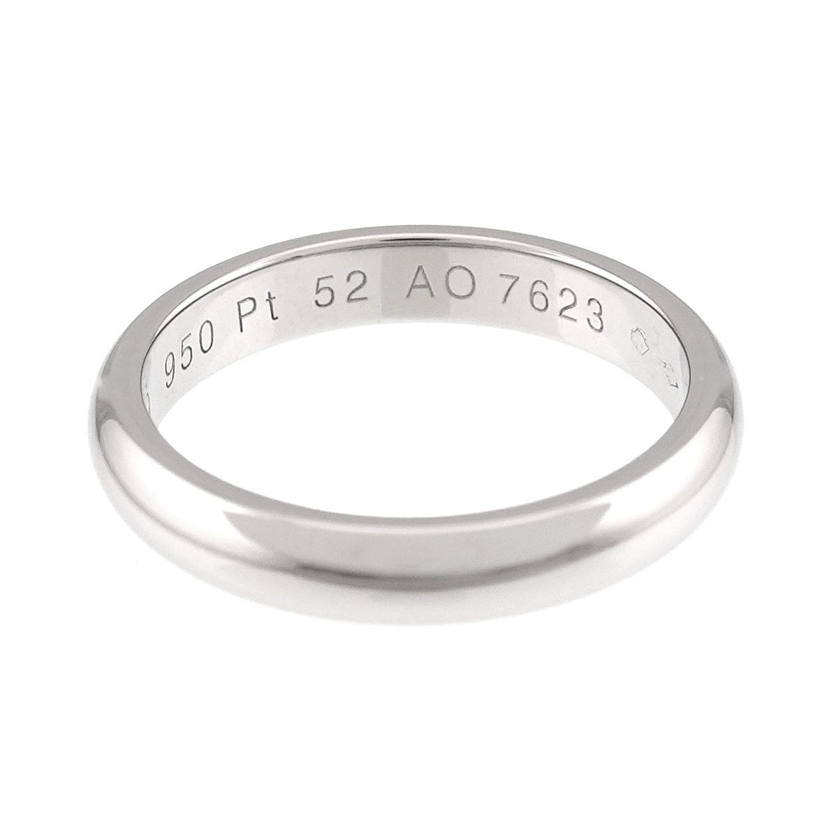 カルティエ Cartier 1895 クラシック バンド #52 リング 幅3.4mm Pt