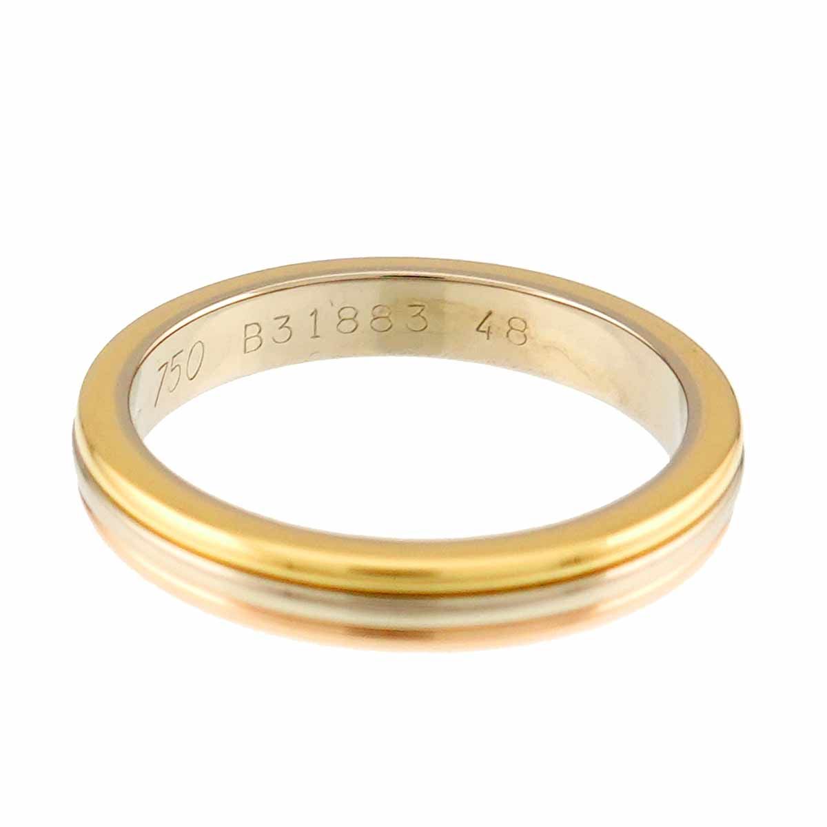 カルティエ Cartier ヴァンドーム #48 リング K18 YG WG PG スリー