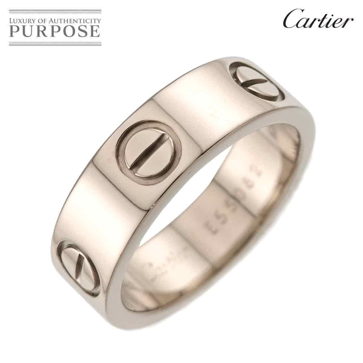 カルティエ Cartier ラブ #50 リング K18 WG ホワイトゴールド 750 