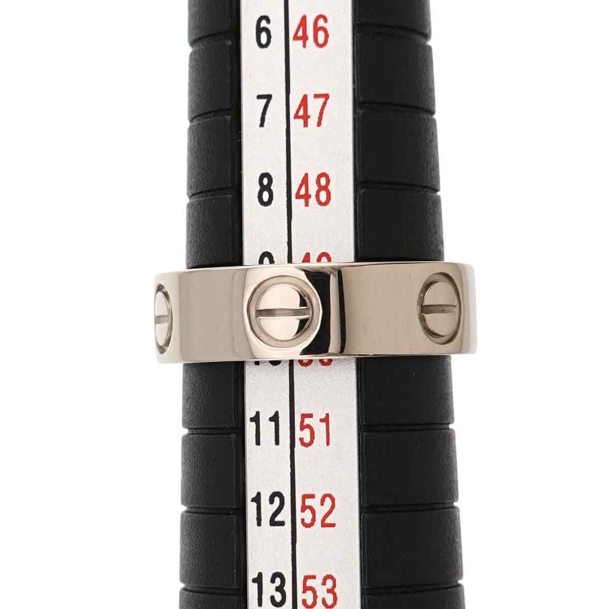 カルティエ Cartier ラブ #50 リング K18 WG ホワイトゴールド 750 