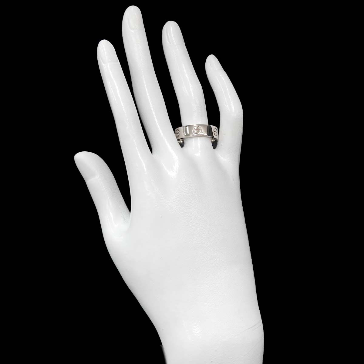 カルティエ Cartier ラブ #60 リング K18 WG ホワイトゴールド 750 