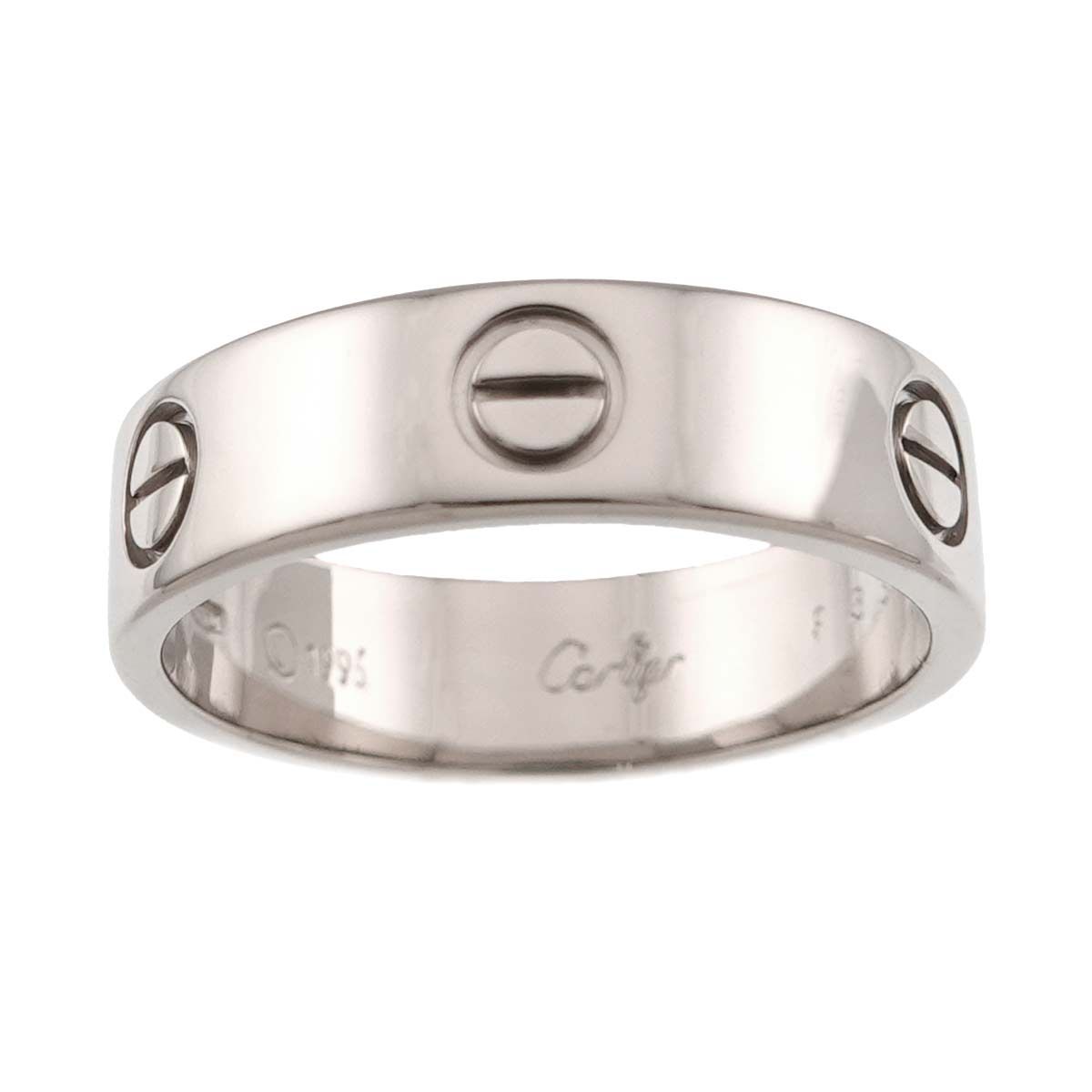 カルティエ Cartier ラブ #60 リング K18 WG ホワイトゴールド 750 