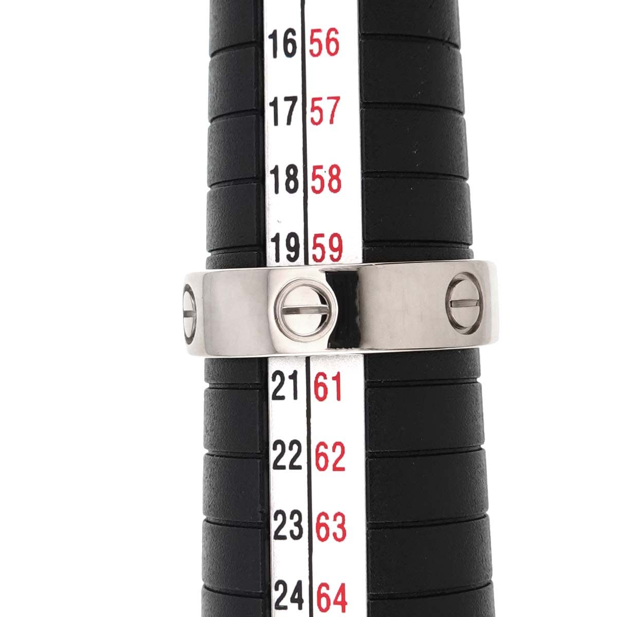 カルティエ Cartier ラブ #60 リング K18 WG ホワイトゴールド 750 
