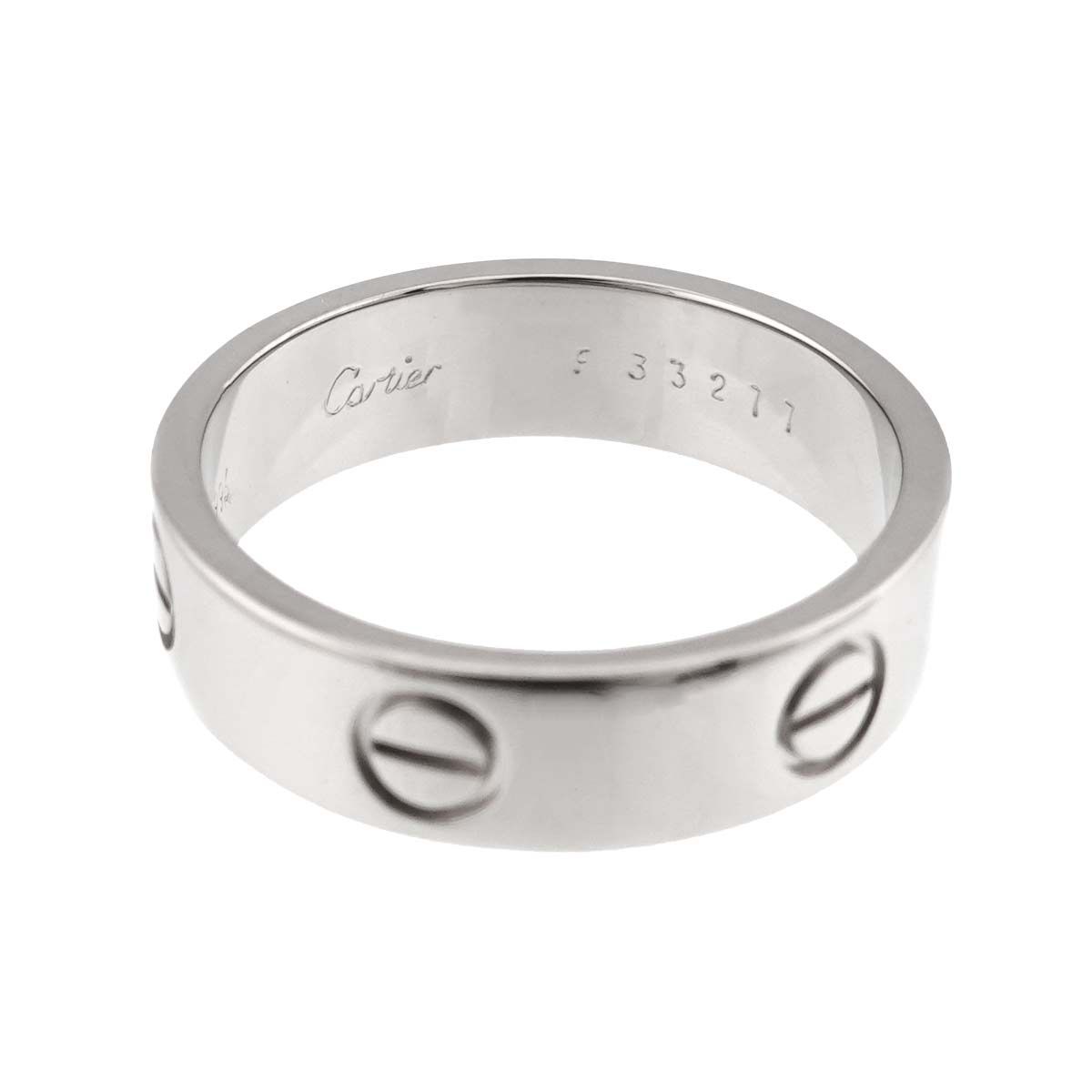 カルティエ Cartier ラブ #60 リング K18 WG ホワイトゴールド 750 
