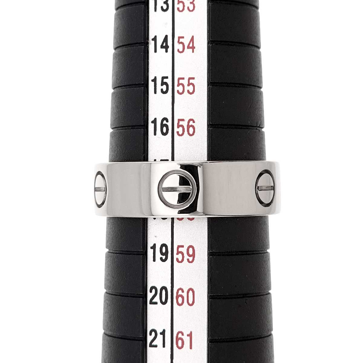 カルティエ Cartier ラブ #58 リング K18 WG ホワイトゴールド 750