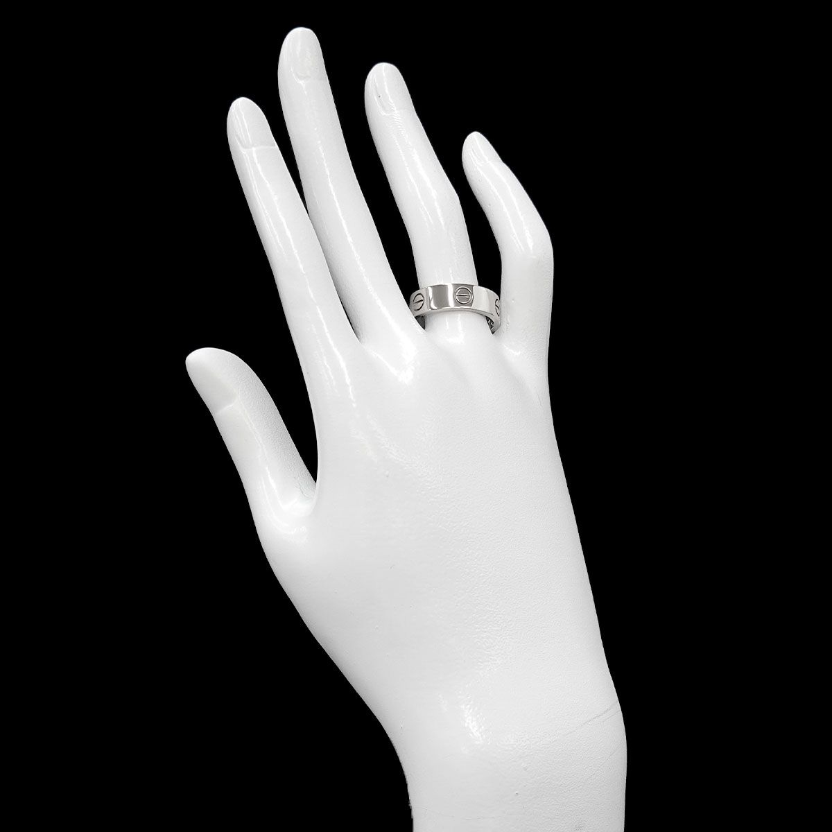 カルティエ Cartier ラブ #58 リング K18 WG ホワイトゴールド 750