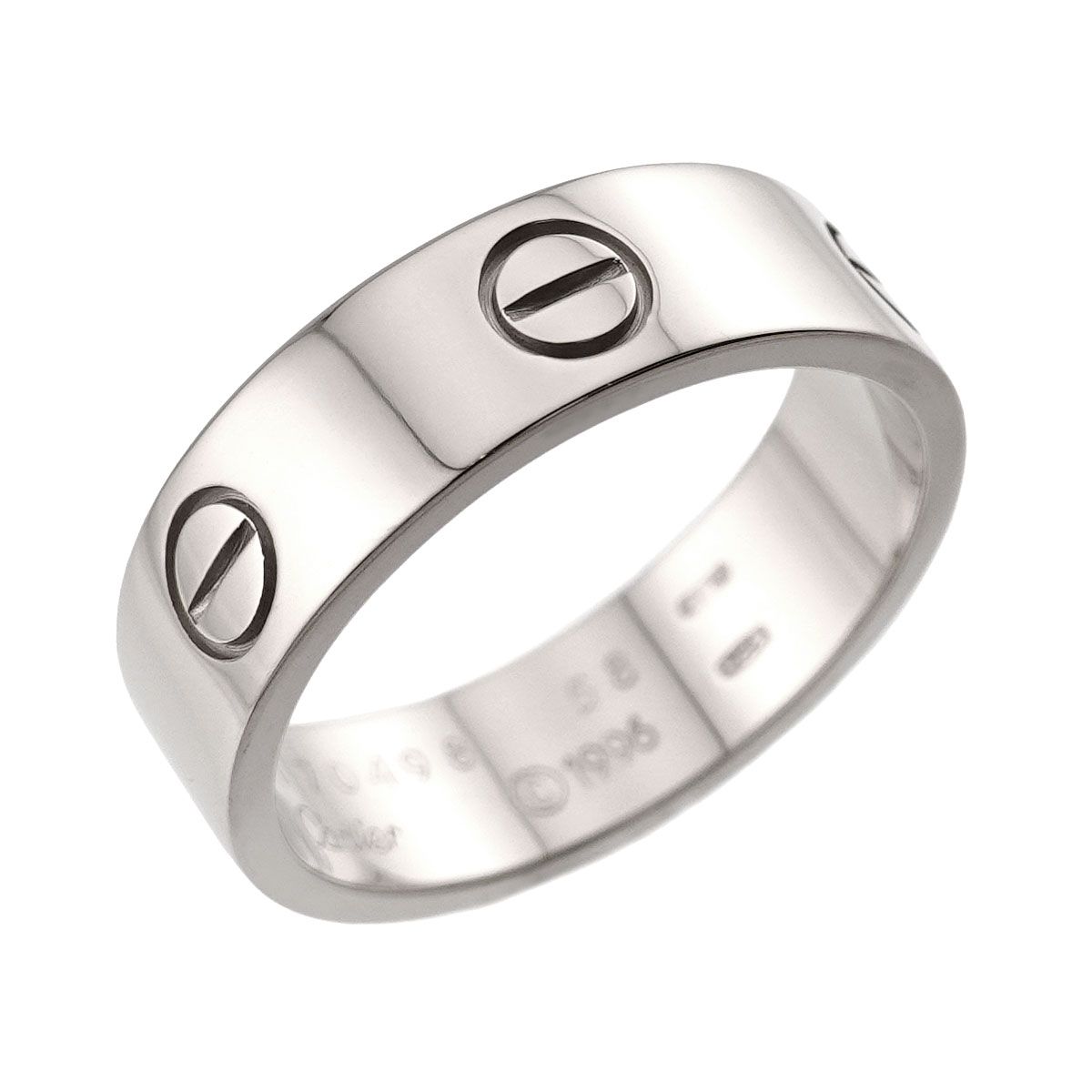 カルティエ Cartier ラブ #58 リング K18 WG ホワイトゴールド 750