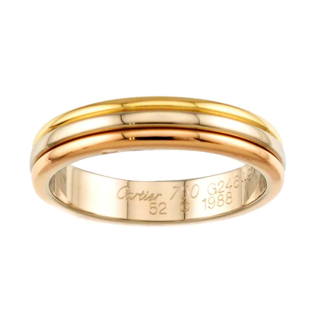 カルティエ Cartier ヴァンドーム #52 リング K18 YG WG PG スリー