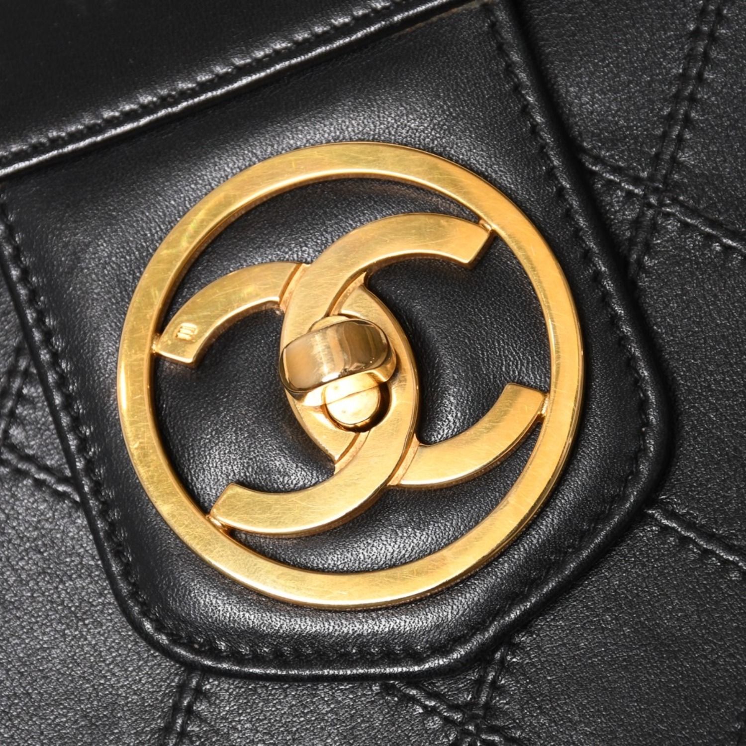 極美品 CHANEL シャネル ビコローレ バニティバッグ ハンドバッグ ココ 