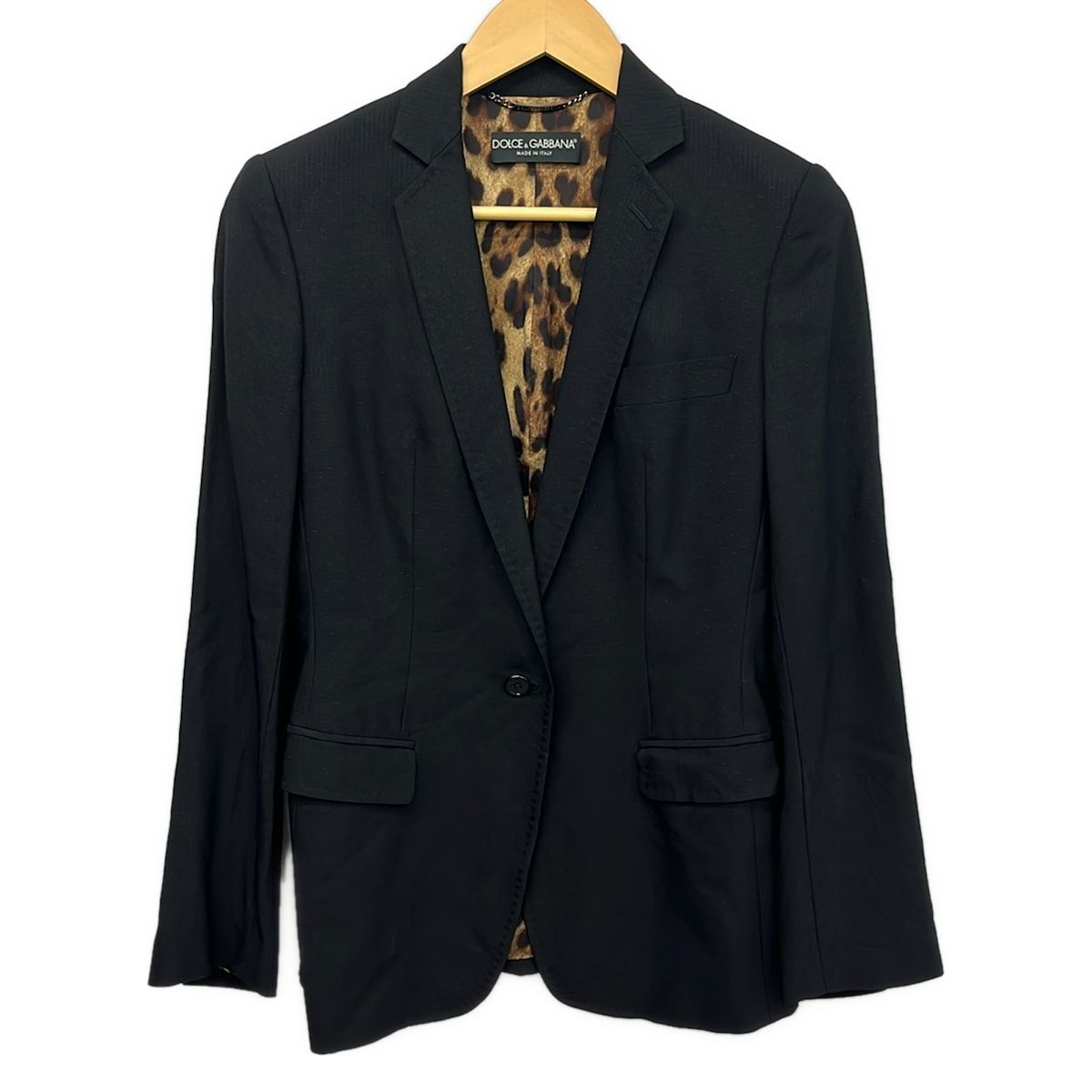 DOLCE&GABBANA(ドルチェアンドガッバーナ) ジャケット サイズ40 M レディース - 黒 長袖/肩パッド/春/秋