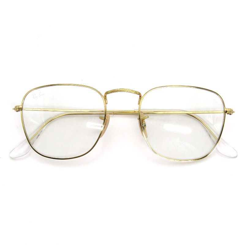 美品 Ray-Ban レイバン サングラス RB3857 FRANK イタリア製 フランク スクエア 調光 001/GH ゴールド 54001089