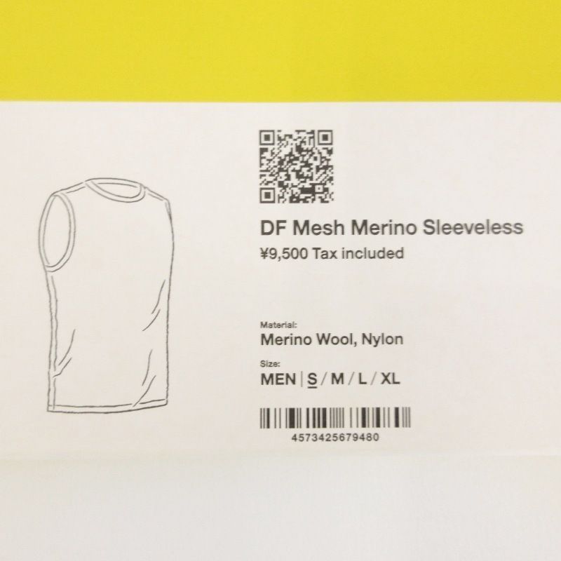 DF Merino 山と道 Mesh Sleeveless | M merino mesh sleeveless U.L.