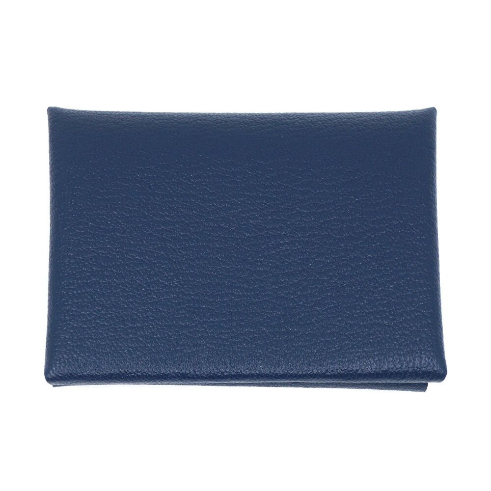 【栄】エルメス H082977CK カルヴィデュオ ブルーネイビー カードケース コインケース SV金具 小物 その他 箱未使用 59,400円