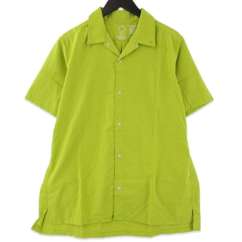 未使用 山と道 ヤマトミチ Bamboo Short Sleeve Shirt M's 2026 半袖シャツ バンブーショートスリーブシャツ Lemon Grass M 71016035