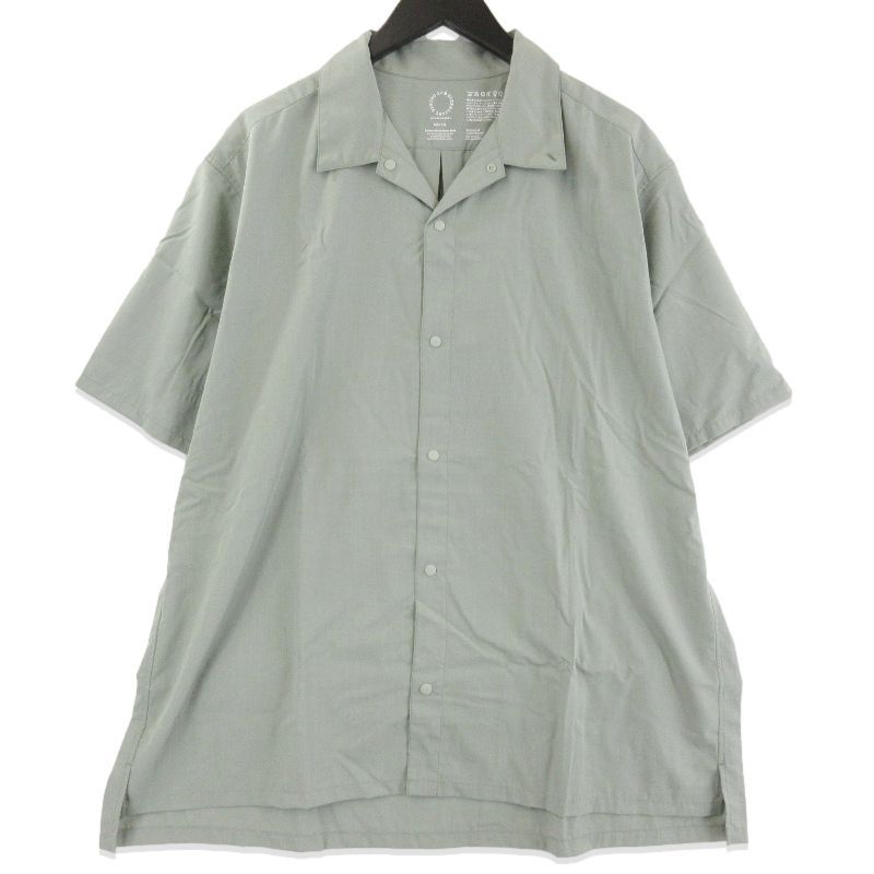 未使用 山と道 ヤマトミチ Bamboo Short Sleeve Shirt M's 2026 半袖シャツ バンブーショートスリーブシャツ Seagrass XL 71016043