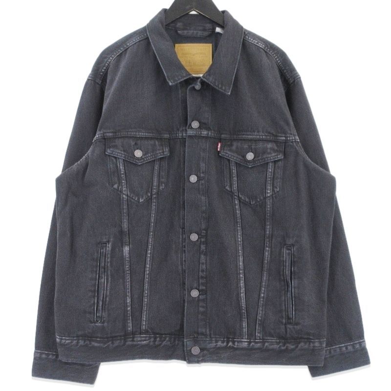 美品 Levis リーバイス トラッカージャケット PC9-A5782-0103 デニムジャケット TYPE III リラックスフィット ブラック 黒 L 99001144