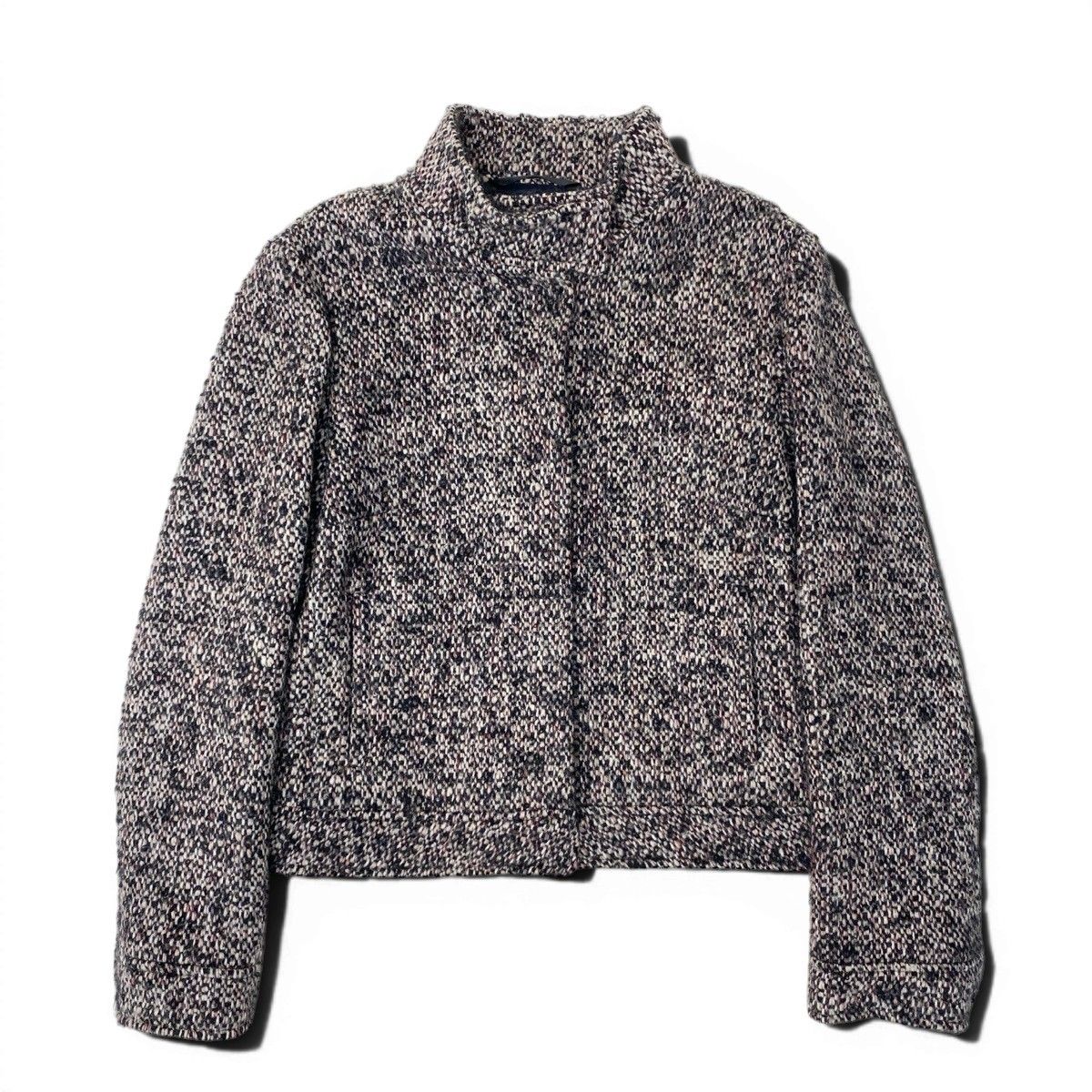 BURBERRY バーバリーロンドン ツイード ジャケット ラビットファー 40