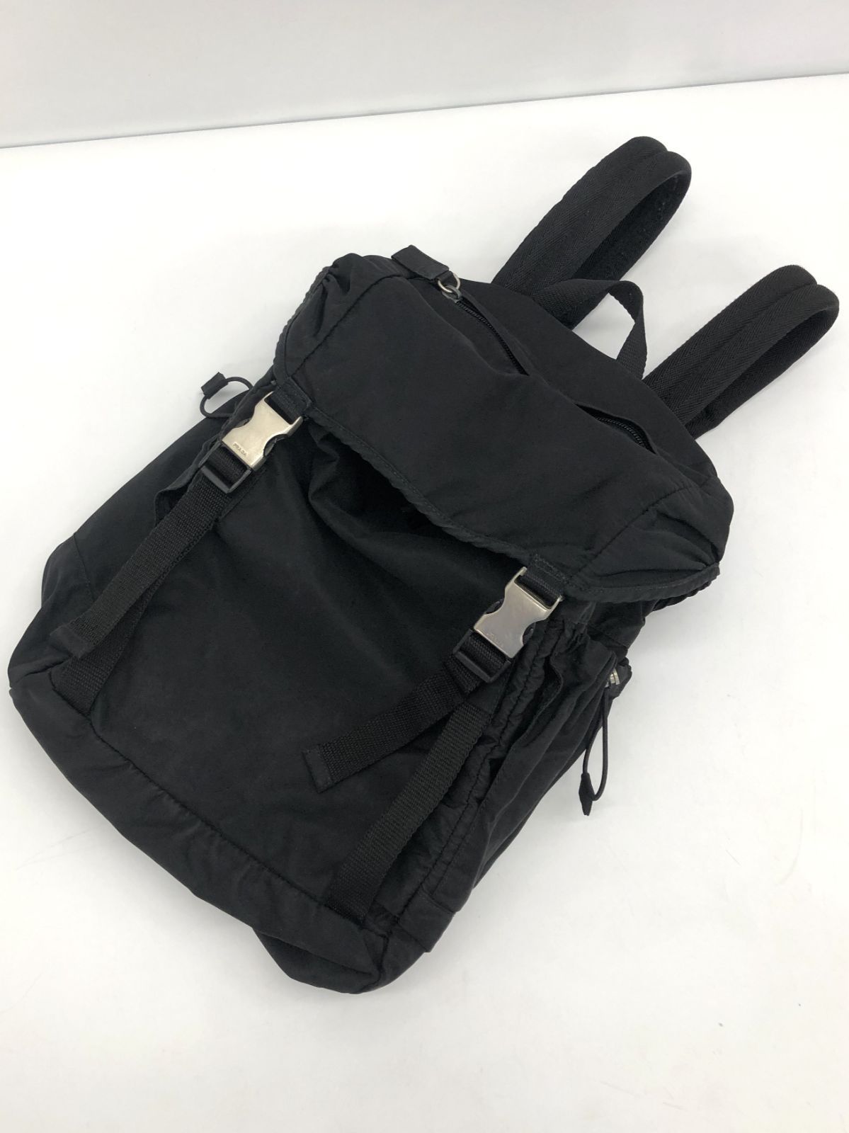 PRADA プラダ リュックサック ブラック ナイロン 横約23㎝×縦約33.5㎝