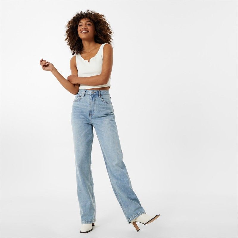 ジャック ウィルス レディース ボトムス デニムパンツ ジーンズ Jack Wills Hailey High Rise Jeans Light Wash
