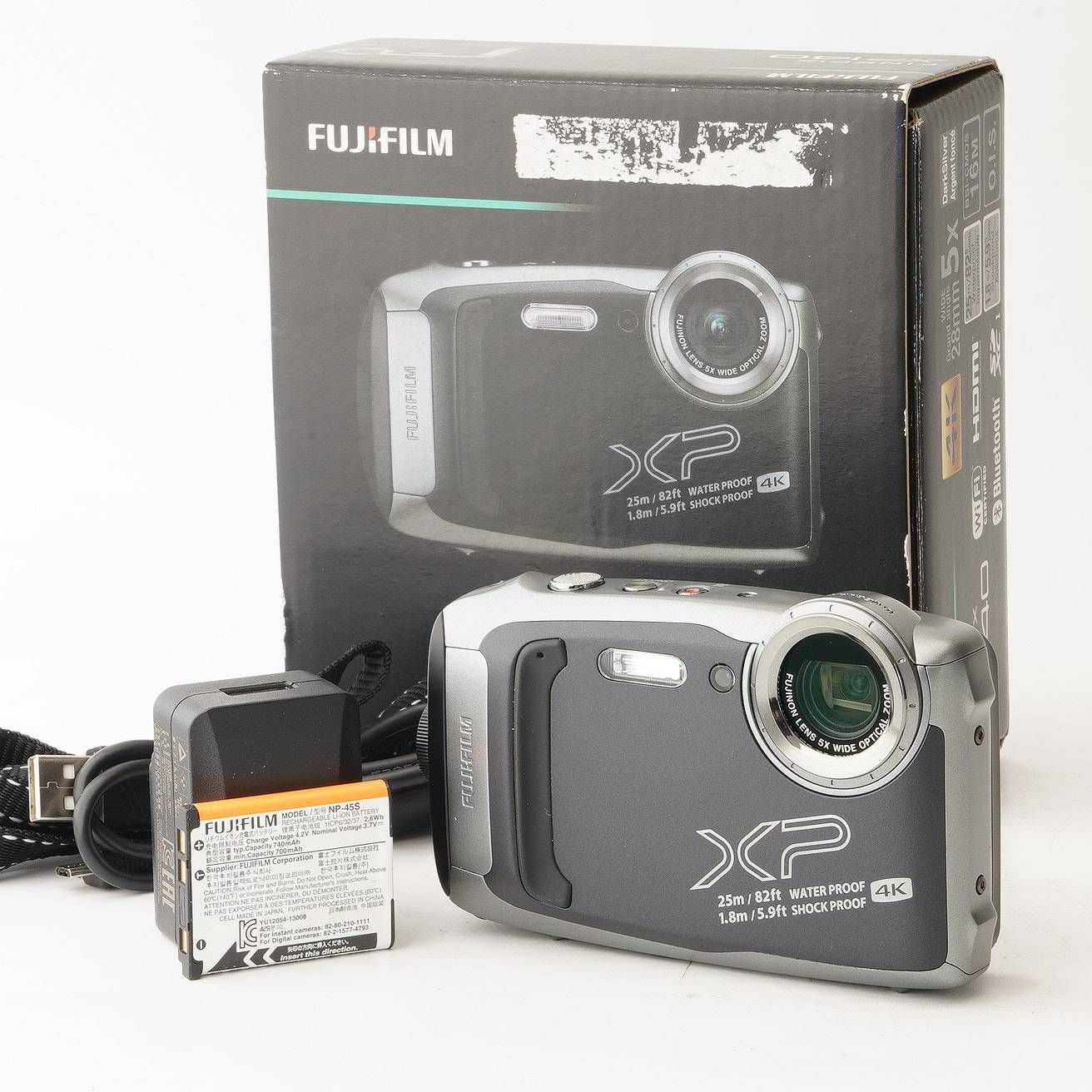 富士フイルム Fujifilm FinePix XP140 ダーク シルバー 5x 広角 光学ズーム 21,675円
