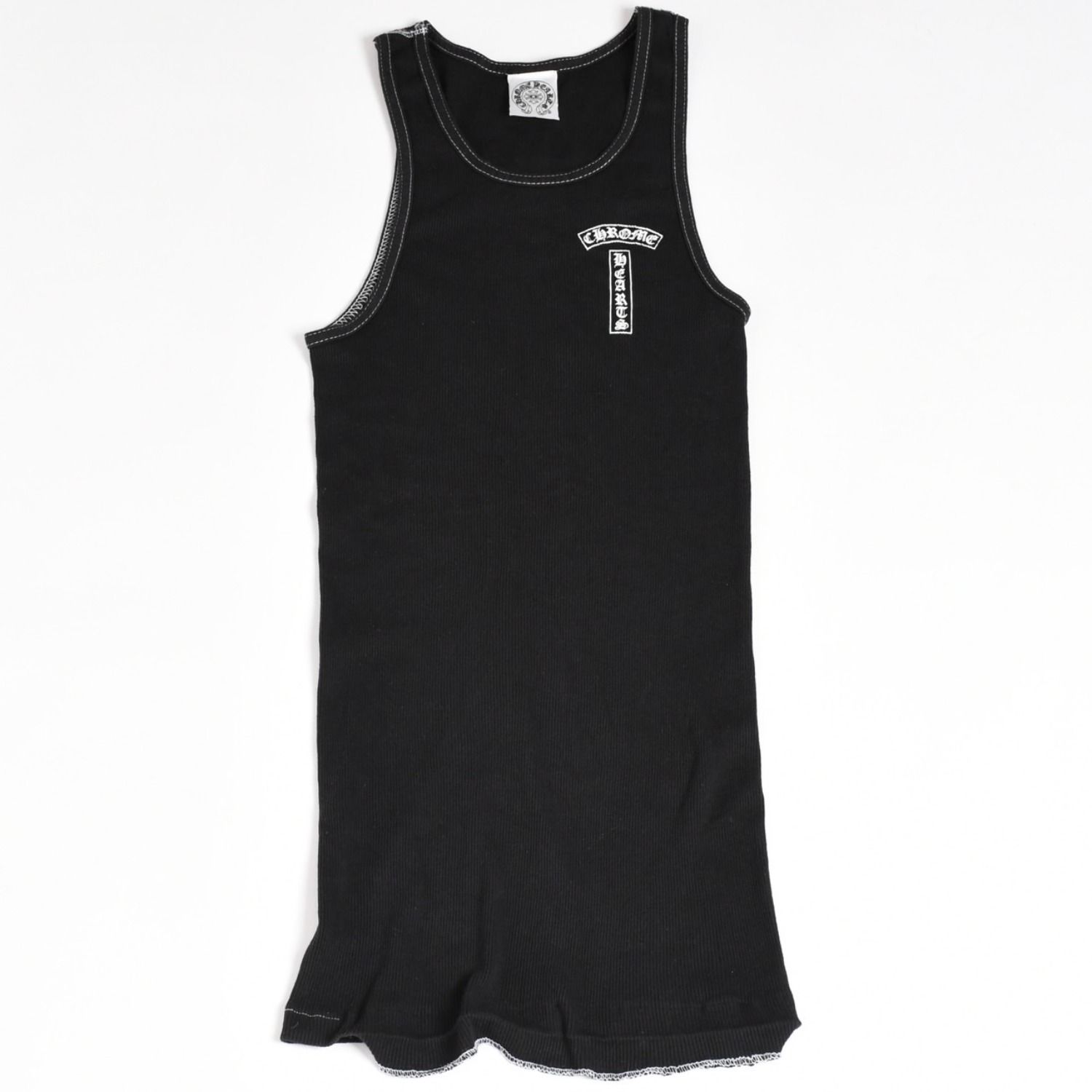 CHROME HEARTS クロムハーツ リブタンクトップ ノースリーブ ブラック