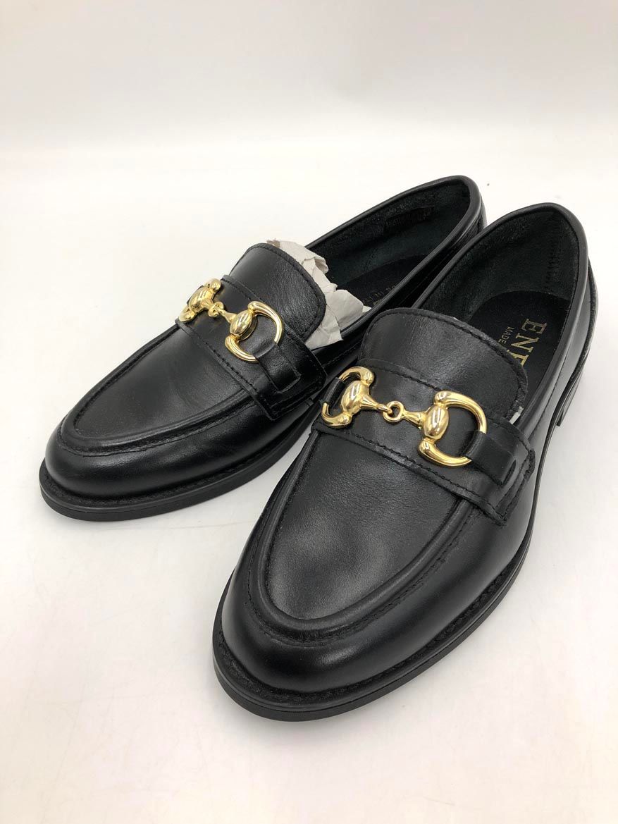 ENESS エネス イタリア製 ビット ローファー size36/ブラック ■■◎レディース