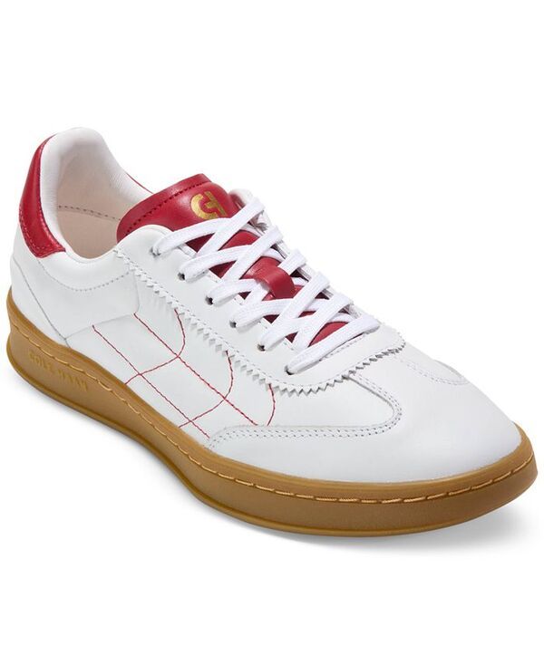 コールハーン レディース シューズ スニーカー レース Cole Haan Womens GRANDPRO Breakaway LaceUp LowTop Sneakers White Rio Red