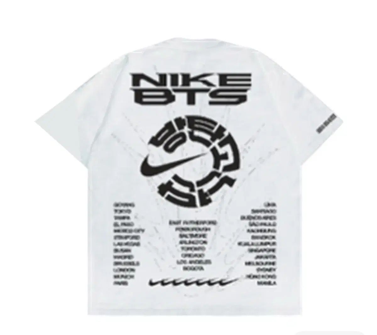 BTS x NIKE ショートスリーブ 半袖 白 XS 新品 (ホプ着用)