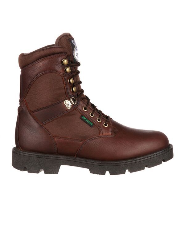 ジョージブーツ メンズ シューズ ブーツ・レインブーツ Tシャツ GEORGIA BOOT Mens Homeland Steel Toe Waterproof Work Boot Brown ブラウ