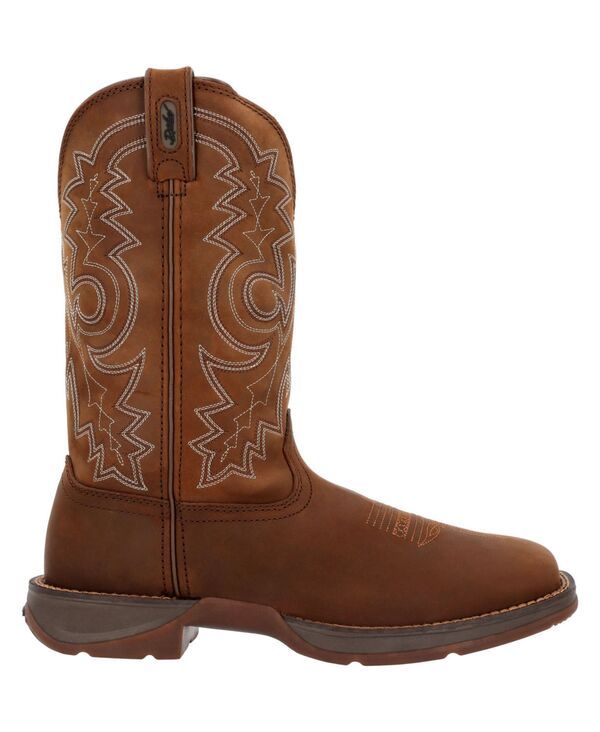 ドゥランゴ メンズ シューズ ブーツ・レインブーツ Tシャツ Durango Mens Rebel by Steel Toe PullOn Western Boot Brown ブラウン