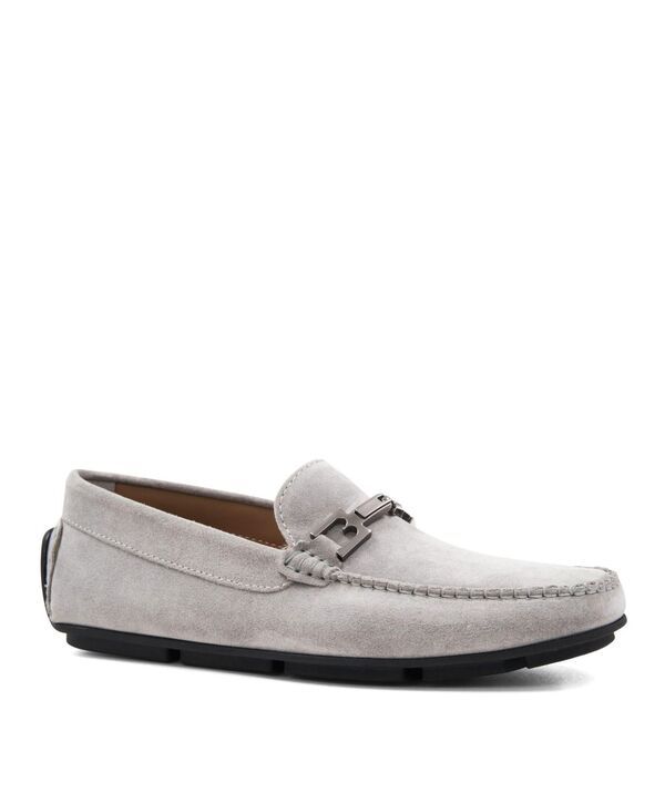 ブルーノマグリ メンズ シューズ スリッポン・ローファー Bruno Magli Mens Taso Slip On Loafers Light gray suede グレー