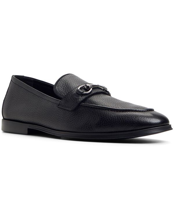 アルド メンズ シューズ スリッポン・ローファー レザー ALDO Mens Traveler Leather Bit Loafer Black ブラック