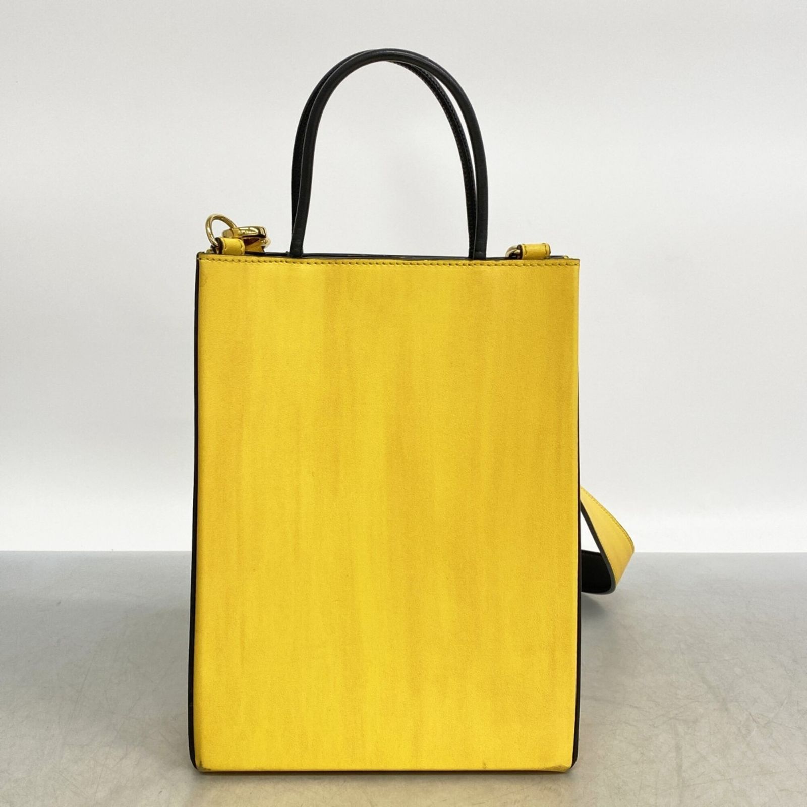 フェンディ(Fendi) フェンディ ハンドバッグ バッグ レザー イエロー