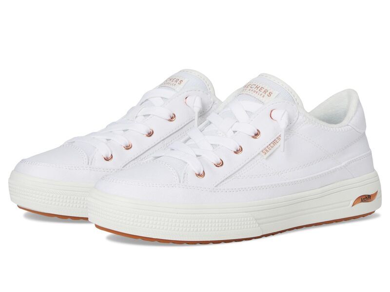 スケッチャーズ レディース シューズ スニーカー SKECHERS Arch Fit ArcadeMeet Ya There White ホワイト